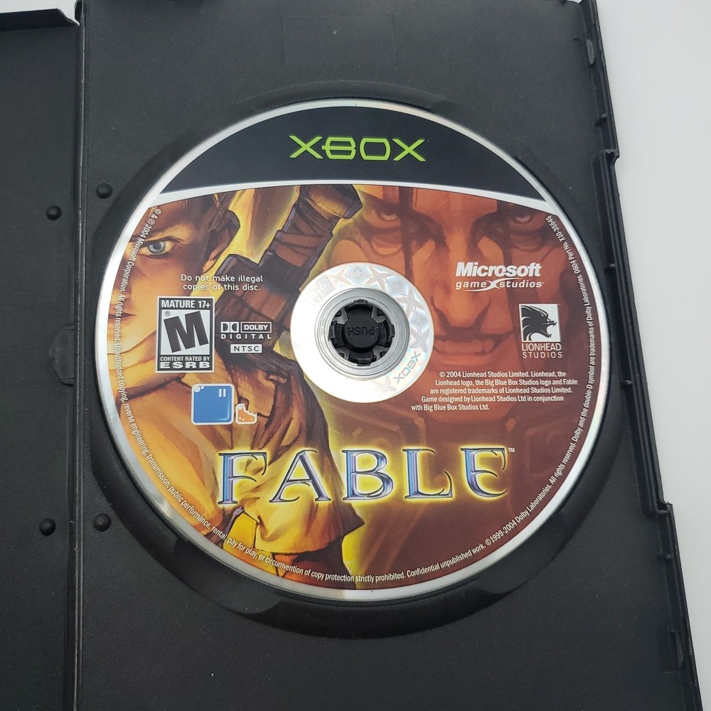 Fable - Original Xbox -Microsoft  2004) Disk Only - Preowned